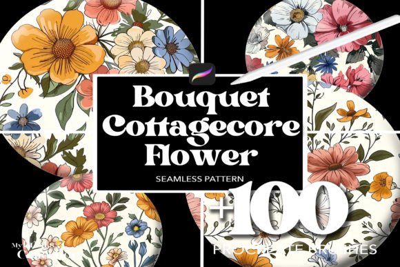 100 Procreate Bouquet Cottagecore Flower Brush Set Evaluation