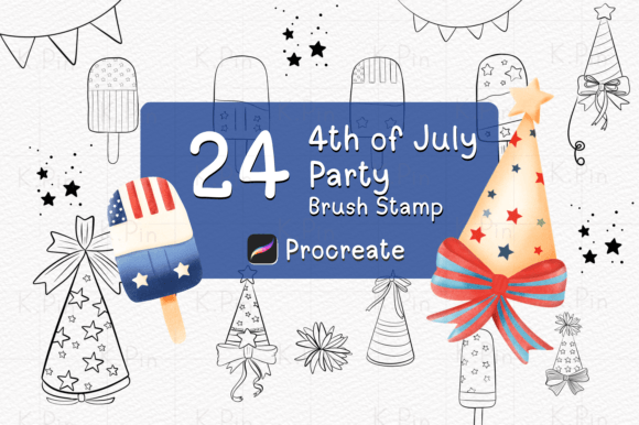 24 Brush Stamp Procreate, 4th of July: A Practical Evaluation for Digital Artists