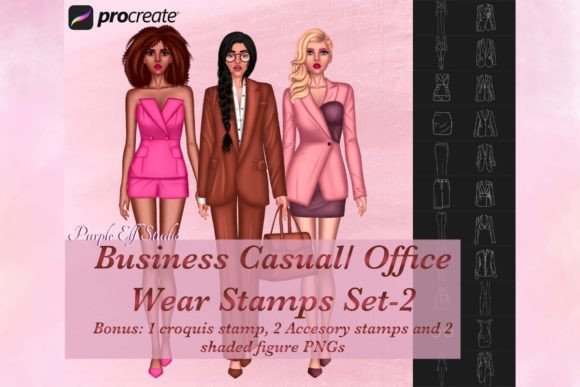 Business Wear Procreate Stamps Set 2: A Practical Guide for Digital Fashion Illustrators