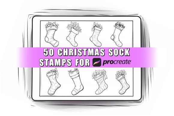 Evaluating the 50 Christmas Sock Procreate Stamps Brush for Holiday Design Projects