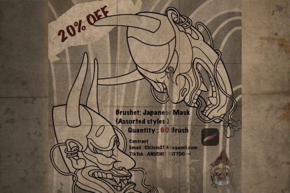 Evaluating the Mask Japanese Traditional Stamp Brush for Digital Tattoo Design