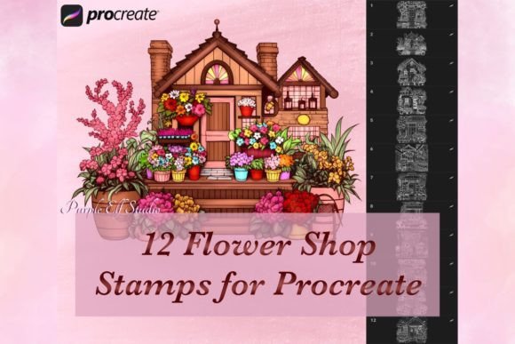 Flower Shops Procreate Stamps: Elevating Digital Artwork with Precision and Speed