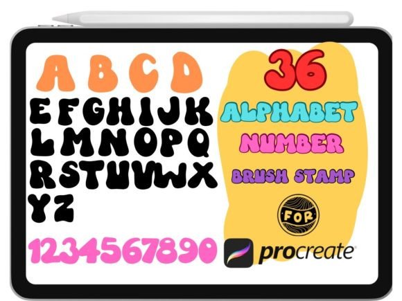 Groovy Alphabet Procreate Brush Stamp: A Designer's Guide