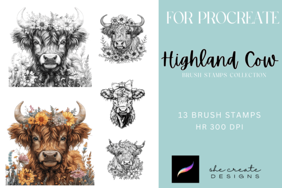 Highland Cow Procreate Brush Stamps: A Practical Evaluation