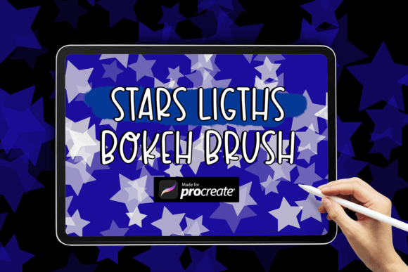 Patriotic Stars Ligths Boken Procreate