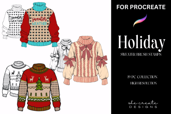 Procreate Holiday Sweater Stamp Brush: A Strategic Asset for Digital Creators