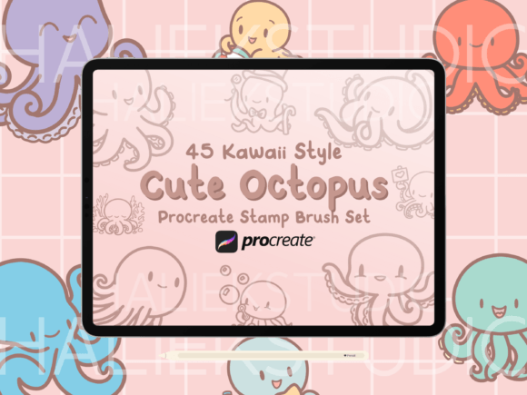 Unlocking Creativity with the Octopus Procreate Stamp Brush Set
